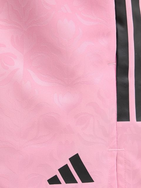 adidas szorty House of Tiro damskie kolor różowy wzorzyste high waist JL9207