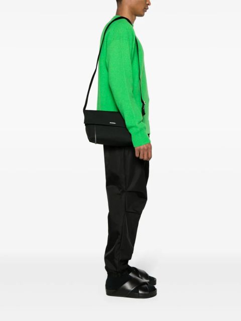 Jil Sander medium Utility canvas shoulder bag - Black