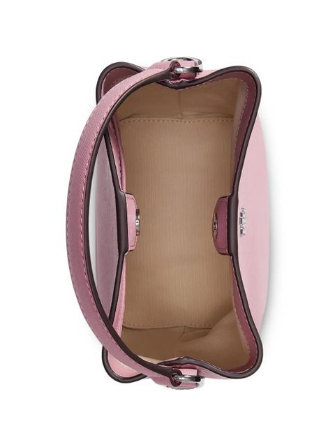 Lauren Ralph Lauren logo-plaque bucket bag - Pink