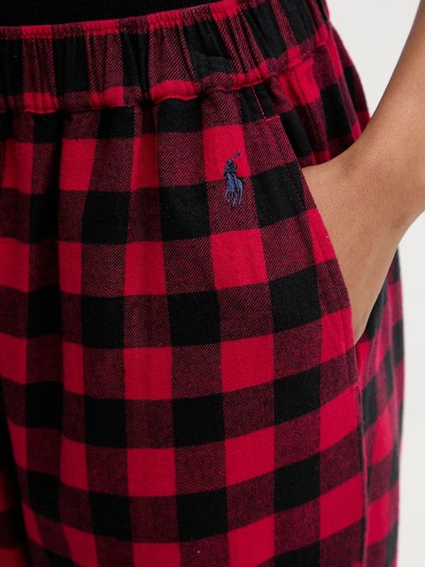 Polo Ralph Lauren piżama bawełniana kolor czerwony bawełniana 4P0703