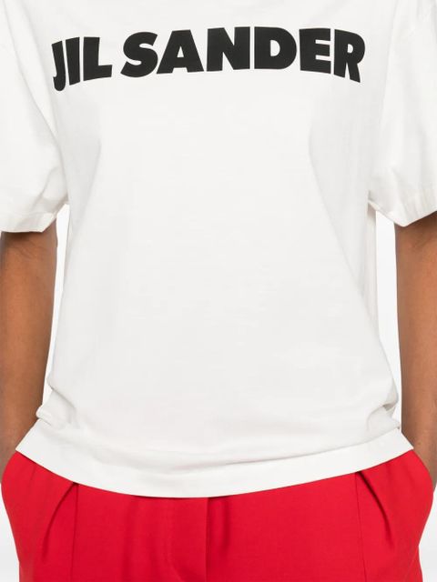 Jil Sander logo crew-neck T-shirt - White