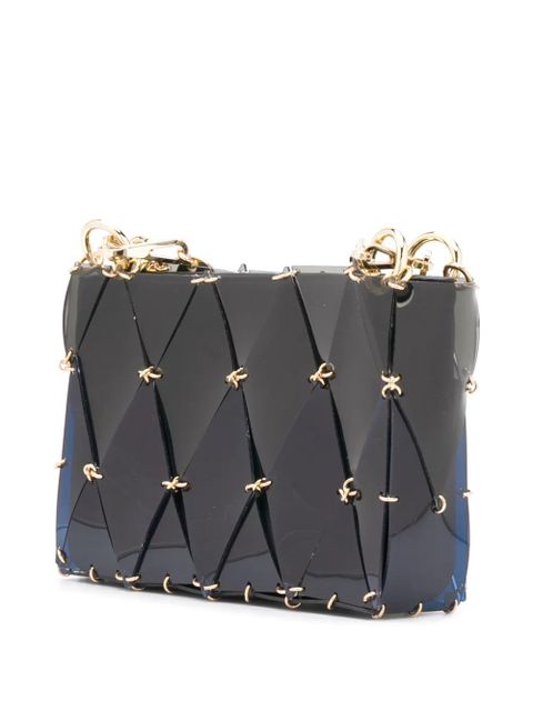Rabanne diamond chain-link tote bag - Blue