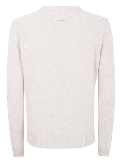 TWINSET embellished-knit sweater - Neutrals - zdjęcie produktu nr 2