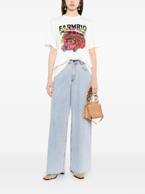 FARM Rio graphic-print T-shirt - White - zdjęcie produktu nr 2