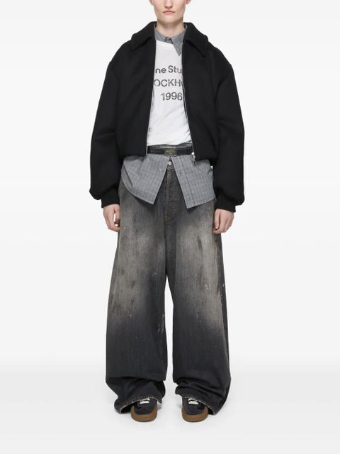 Acne Studios panelled low-top sneakers - Black