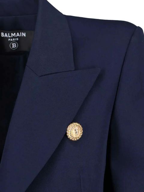 Balmain double-breasted buttoned blazer - Blue