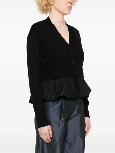 Moncler peplum-hem cardigan - Black