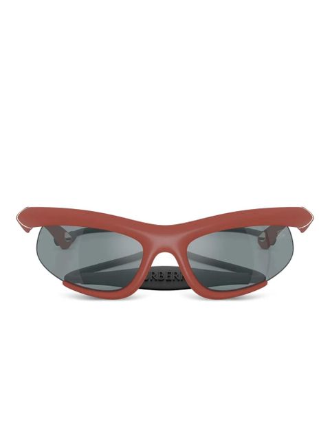 Burberry Eyewear biker-style frame sunglasses - Red - zdjęcie produktu nr 1