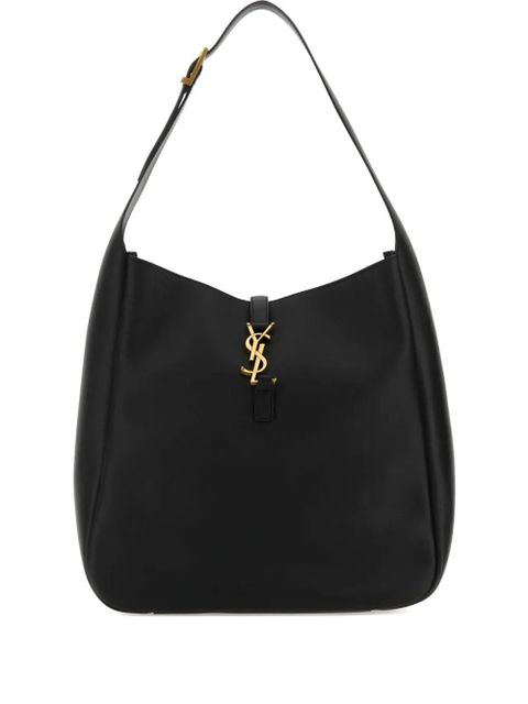 Saint Laurent large Le 5 Á 7 logo-plaque tote bag - Black - zdjęcie produktu nr 1