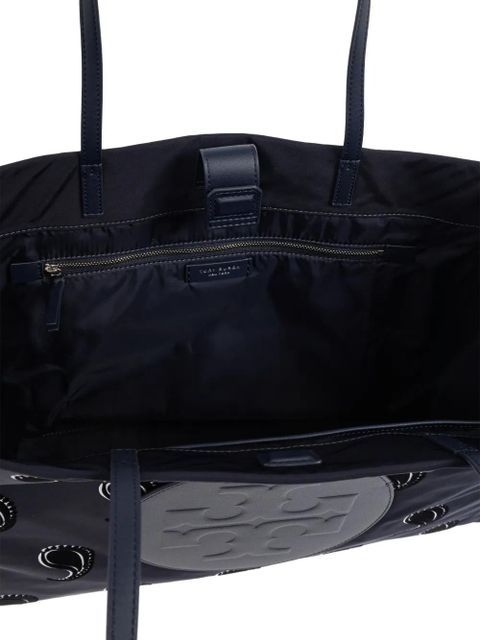 Tory Burch Ella paisley-pattern Double T motif tote bag - Blue