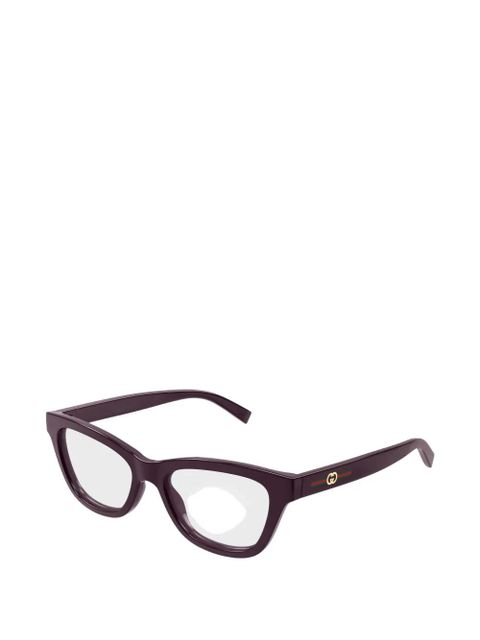 Gucci Eyewear cat-eye glasses - Purple - zdjęcie produktu nr 2