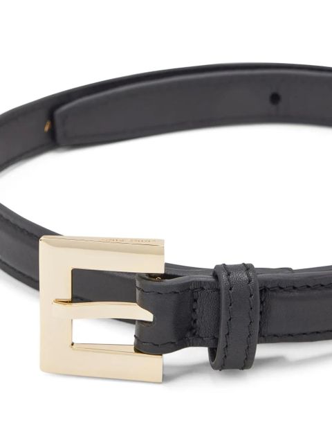 ANINE BING buckle leather belt - Black - zdjęcie produktu nr 2