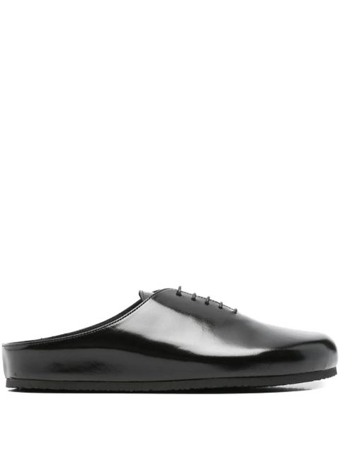 Jacquemus lace-up flat mules - 990 BLACK - zdjęcie produktu nr 1