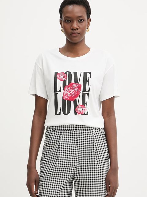 Morgan t-shirt damski z bawełną - zdjęcie produktu nr 2