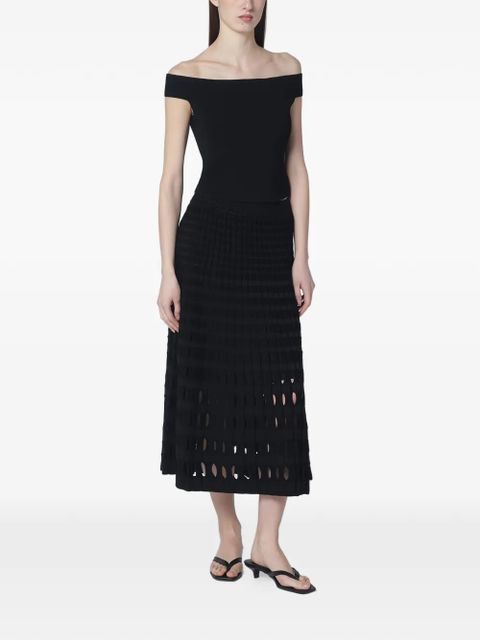 Simkhai Dalton off-shoulder top - Black - zdjęcie produktu nr 2