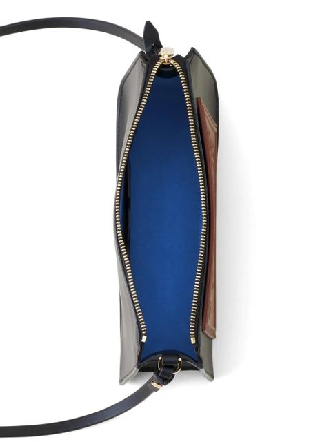 Lanvin logo-plaque crossbody bag - Black