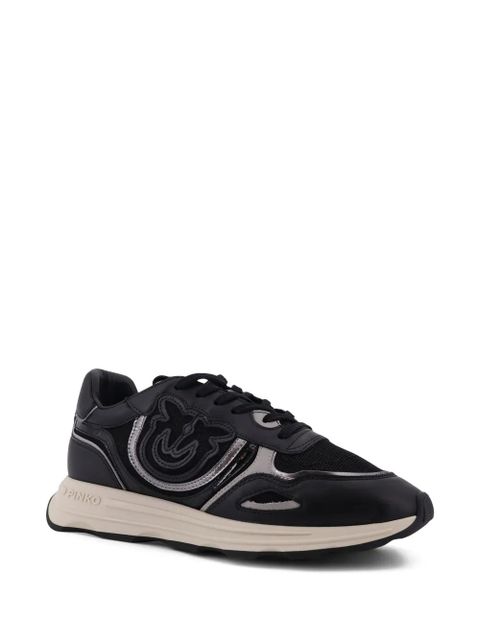 PINKO logo-appliqué sneakers - Black