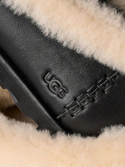 UGG fur trim ballerina shoes - Black - zdjęcie produktu nr 2