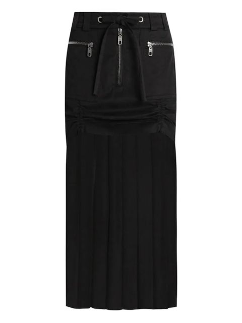 Dolce & Gabbana pleated zip-detailed skirt - Black - zdjęcie produktu nr 1
