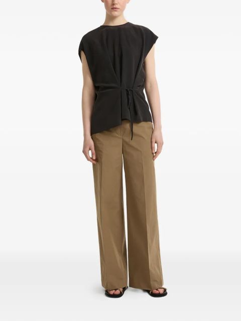 Yves Salomon tie-detail top - Black - zdjęcie produktu nr 2