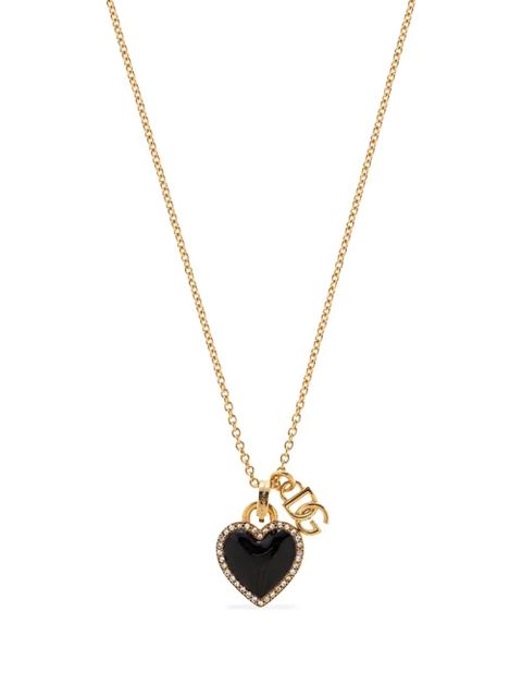 Dolce & Gabbana heart-pendant necklace - Black - zdjęcie produktu nr 2