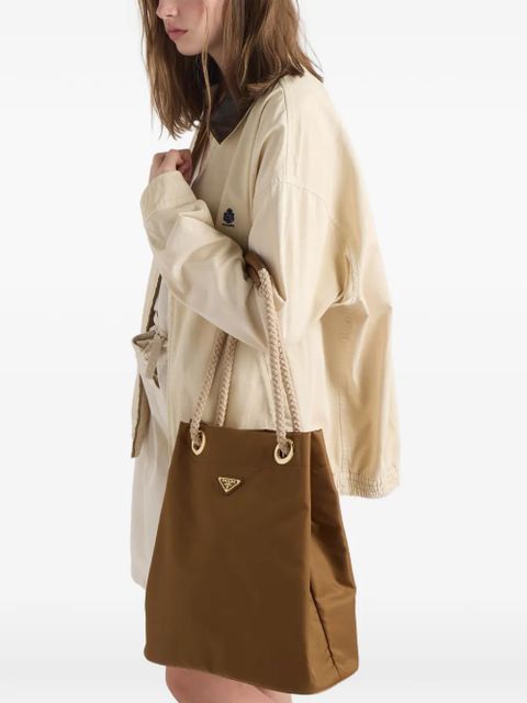 Prada Mariner large Re-Nylon bucket bag - Brown - zdjęcie produktu nr 2