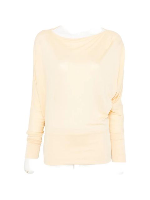 TOTEME boat-neck jersey sweater - Yellow