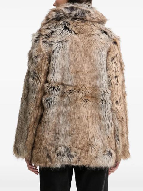 Zadig&Voltaire Faune faux fur coat - Neutrals
