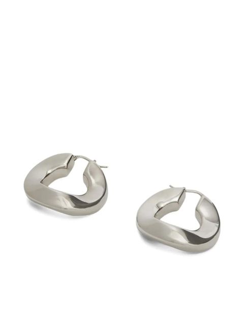 Jil Sander hoop earrings - Silver - zdjęcie produktu nr 2