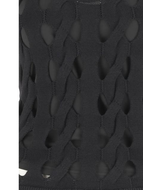 PINKO open-knit tank top - Black
