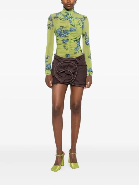 Magda Butrym floral-print gathered top - Green
