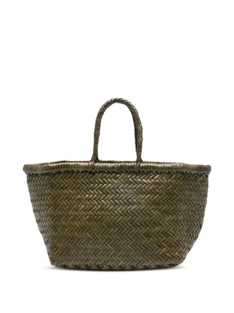 DRAGON DIFFUSION Small Bamboo Triple Jmp woven tote bag - Green - zdjęcie produktu nr 1