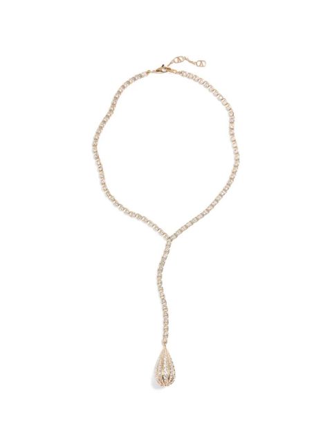 Valentino Garavani Poetiques des Gouttes metal and Swarovski® crystal necklace - Gold - zdjęcie produktu nr 1