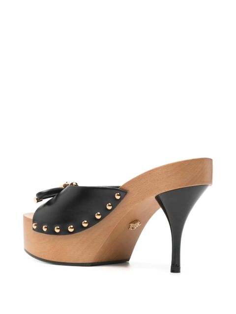 Versace Opera Bow studded leather sandals - Black - zdjęcie produktu nr 2