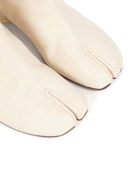 Maison Margiela Tabi 30mm leather ankle boots - White