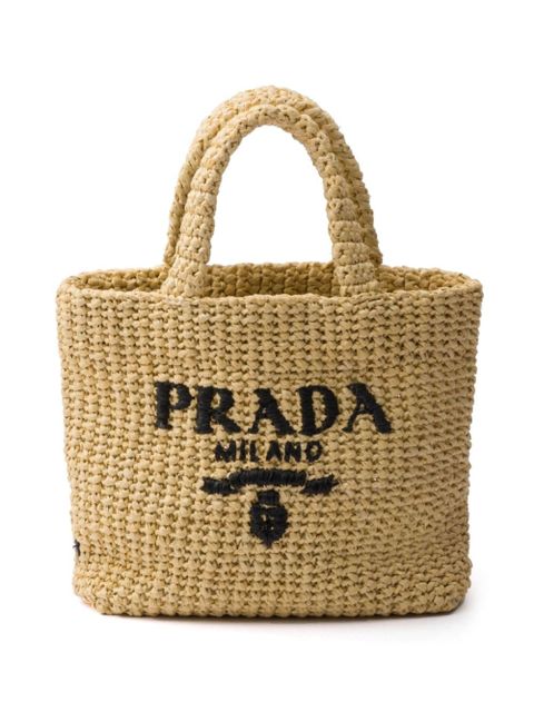 Prada small Crochet tote bag - Neutrals - zdjęcie produktu nr 1