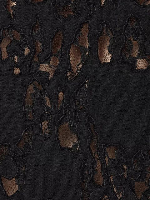 AllSaints bluza z bawełną CRANEO damska kolor czarny z kapturem z aplikacją W064JD