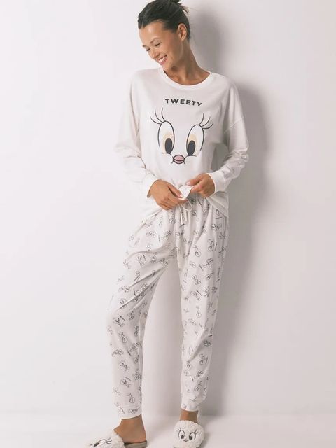 women'secret piżama bawełniana damska kolor beżowy bawełniana 3132125 - zdjęcie produktu nr 1