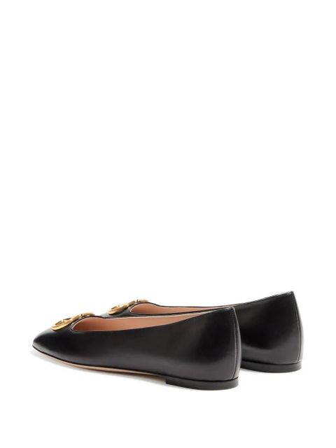 Valentino Garavani VLogo Signature Ballerina in Nappa - Black