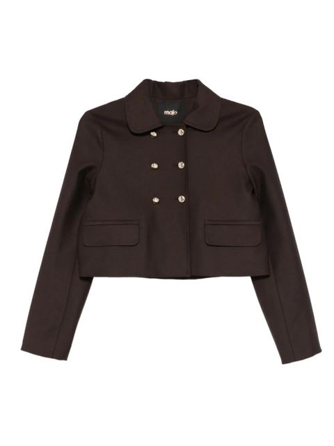 Maje double-breasted flap-pocket jacket - Brown - zdjęcie produktu nr 1