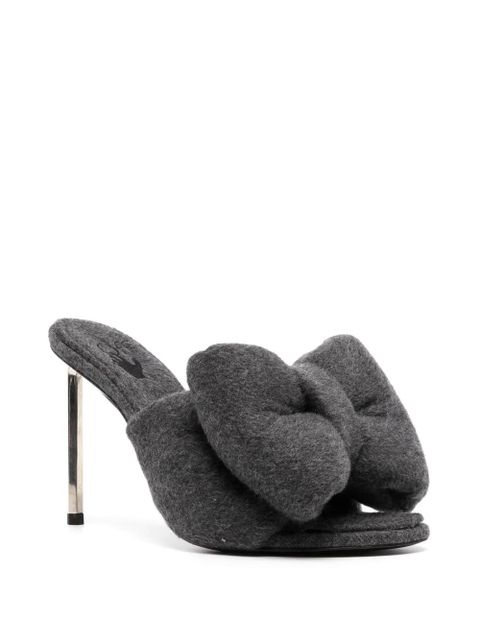 Off-White Allen bow wool sandals - Grey - zdjęcie produktu nr 2