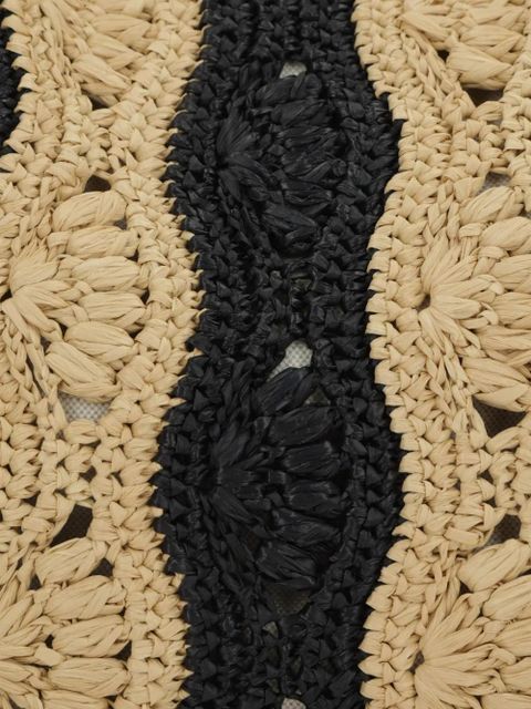 Valentino Garavani striped woven tote bag - Neutrals