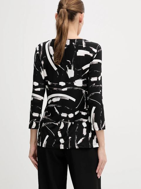 Joseph Ribkoff bluzka damska kolor czarny wzorzysta 254165