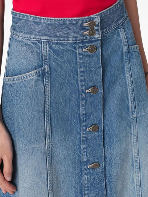 Valentino Garavani cotton midi skirt - Blue