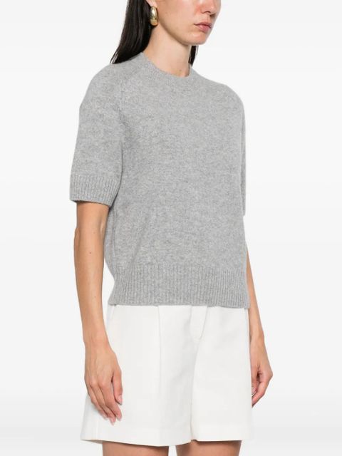 ANINE BING short-sleeve cashmere sweater - Grey