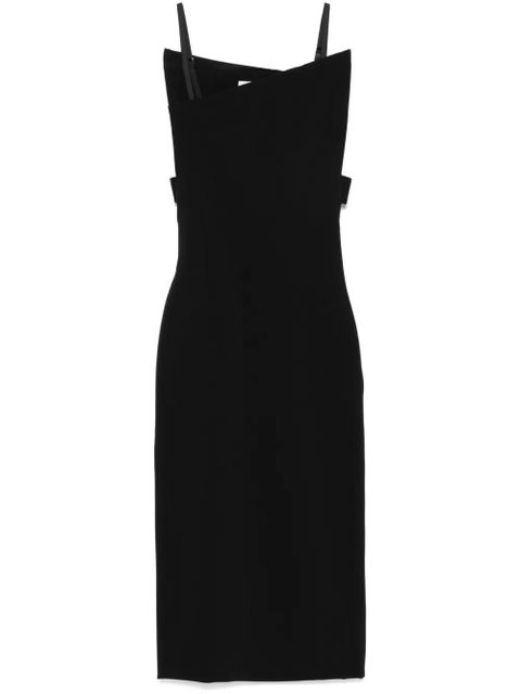 Sportmax asymmetric midi dress - Black - zdjęcie produktu nr 1