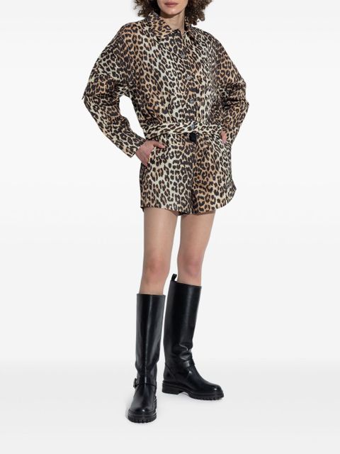 GANNI leopard-print jacket - Neutrals - zdjęcie produktu nr 2