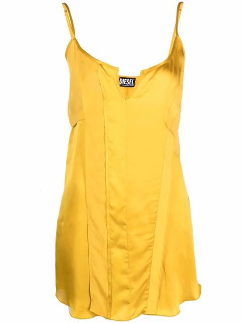 Diesel panelled satin slip dress - Yellow - zdjęcie produktu nr 1