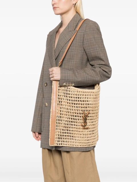 Saint Laurent Oxalis beach bag - Neutrals