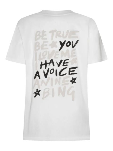 ANINE BING rear-lettering T-shirt - White
